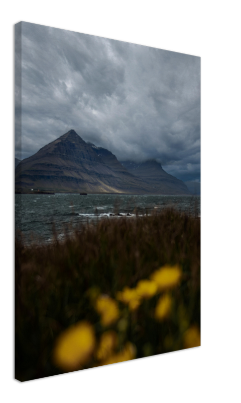 Veggbilde på lerret av et dramatisk bilde fra Island